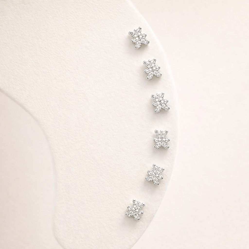 Teddy Shine” – Orecchini Orsetto Brillanti (Gold / Silver)