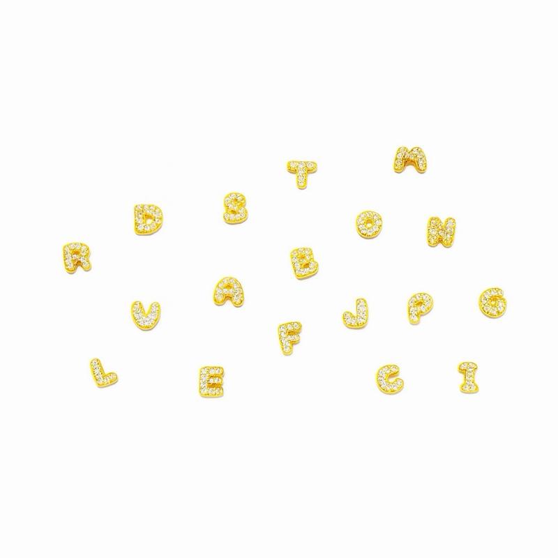 Lettere Alphabet Mini – Silver & Gold Zircon Collection