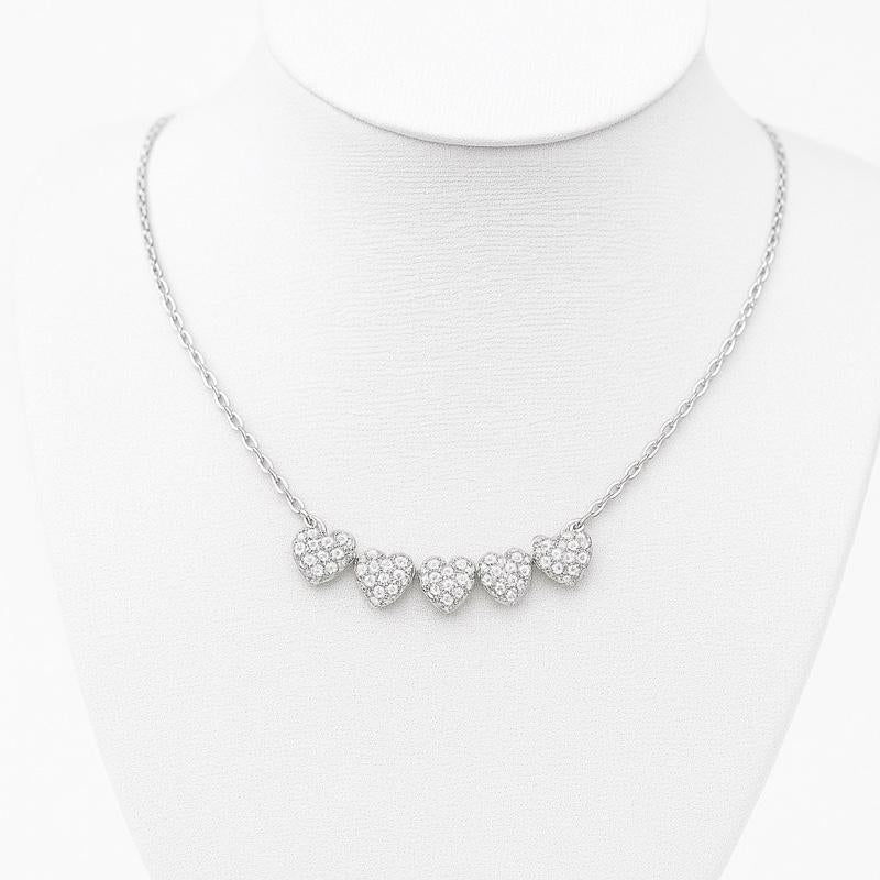 Collana “5 Hearts Shine” – Disponibile in Silver e Gold