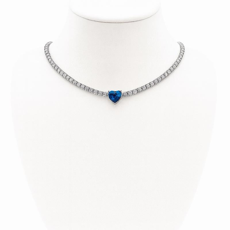 Collana “Heart Light” – Punto Luce con Cuore Colorato