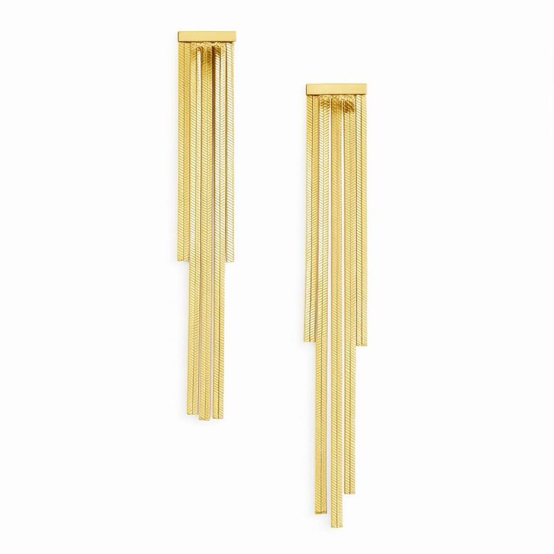 Orecchini “Galaxy Fringe” – Lunghi a Frangia Eleganti