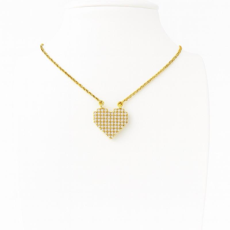 Collana Cuore Luxury – Gold e Silver | Brillante e Super Luminoso