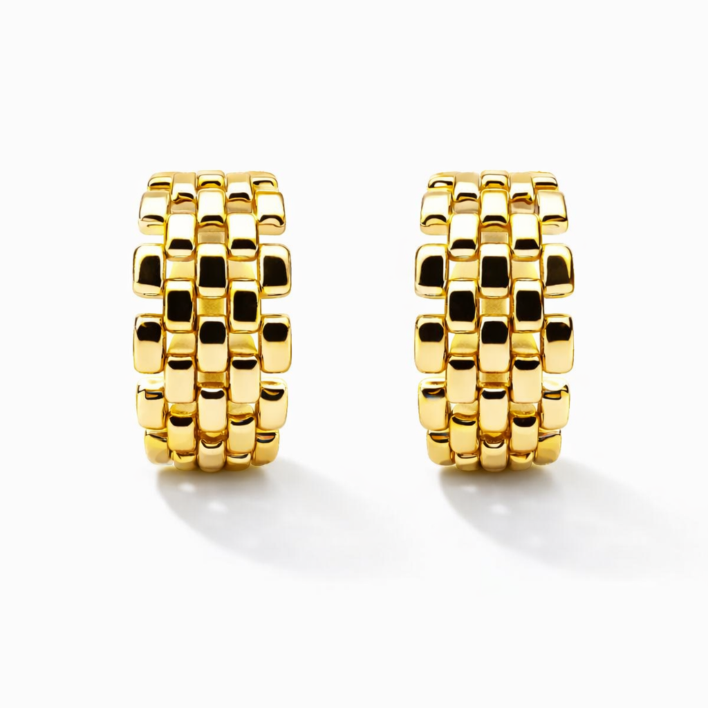 Orecchini “Cubo Lux” — Disponibili Gold/Silver (Bijoux)