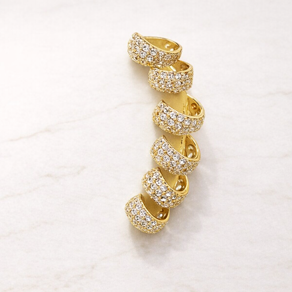 Cerchietti Luxe Pavé – Gold & Silver