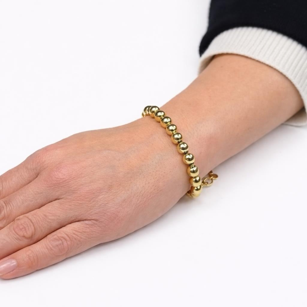 Bracciale Sfere Gold o Silver – Design Minimal Elegante Donna